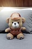 Peluş Sevimli  Hugs Baby Kahverengi Elbiseli Peluş Ayıcık 38 cm