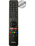 Vestel Android Smart LED Tv Kumanda Mikrofonlu Ses Komutlu Kumanda (Orjınal)