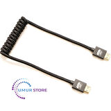 HDMI To HDMI Kablo Spiralli 4K 60Hz 80CM