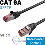50 cm Cat 6A Kablo, S/ftp Ethernet Data Center Patch Kablo
