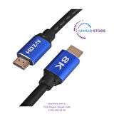 8k Ultra Hd 2.1V 48GBPS Altın Kaplama HDMI Kablo UHD 1 Metre