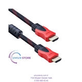 HDMI Kablo 1.5 Metre Örgülü Hdr 3D Destekli Kaliteli Görüntü Kablosu