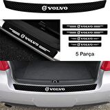 Volvo V50 İçin Uyumlu Aksesuar Oto Bağaj Ve Kapı Eşiği Sticker Set Karbon