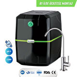 Hyperwell Premium Alkali ve Mineralli En iyi Su Arıtma Cihazı - Siyah