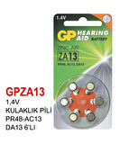 1,4V KULAKLIK PİL PR48-AC13 DA13 6’LI