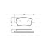 Renault Clio V 1.0 2019 Sonrası 0986494452 Arka Fren Balatası  Bosch