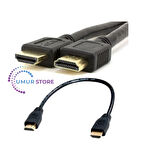 Hdmi Erkek Erkek Kablo Hdmi Kısa Kablo 30 cm