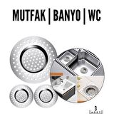 TransForMacion Lavabo Süzgeci Panigati Design 3 ADET 718615