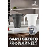 TransForMacion Saplı Pirinç Makarna Sebze Süzgeci 2 li SET 719188