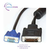 30 Pin DVI VGA Kablo Geniş DVI VGA Kablo 1.8 Metre 35 Pin DVI VGA Kablo