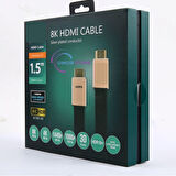 SWV8100 HDMI To HDMI Altın Uçlu 8k Ultra Hd Kablo 1.5 mt