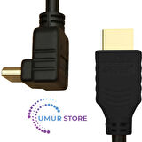 HDMI 2.0 4K Ultra Hd 60 Hz L Tipi Ses ve Görüntü Aktarım Kablosu 1 Metre