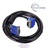 VGA Erkek Erkek 90 Derece Kablo 15 Pin VGA Doksan Derece Kablo 5m