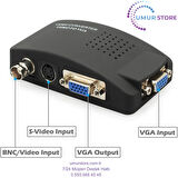 Bnc VGA Çevirici Svideo VGA Çevirici S-Video VGA Çevirici Bnc VGA Dönüştürücü