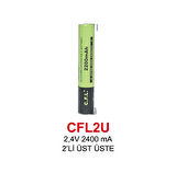 2,4V 2400 mA 2’Lİ ÜST ÜSTE PİL