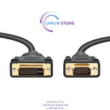 DVI VGA Kablo 1.8 Metre 24+5 DVI VGA Kablo