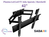 Saba SB42251 42" 106 Ekran Uydu Alıcılı Full HD Android Smart Lcd Led TV Hareketli Duvar Askı Aparatı
