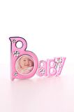2 Adet Baby Yazılı Sevimli Mini Resim Çerçevesi Pembe