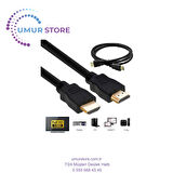 HDMI To HDMI 30CM Kısa HDMI Kablo Altın Uçlu Full Hd 3D LCD LED Ps3 Uydu Receiver