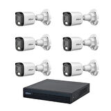 Dahua 5 Mp 6 Kameralı Sesli 30 Metre Renkli Gece Görüşlü Full Hd Kamera Seti