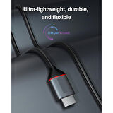 Ultra Hd 4K HDMI Kablosu 2 M, 18 Gbps 60 Hz Yüksek Hızlı