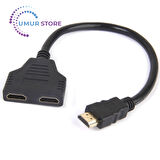 1 To 2 Port Çoklayıcı Hdmi Kablo Splitter