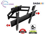 Saba SB50F350 50" Uydu Alıcılı Full HD Smart 32”- 55” Çift Kollu Hareketli Lcd Led Tv Askı Aparat