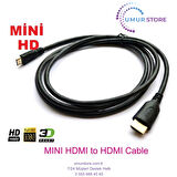 4K @ 60HZ Gold Altın Uç 1.5 Metre Yüksek Hızlı Mini HDMI - HDMI Kablo Mini 4K HDMI Kablosu Laptop Notebook Kamera