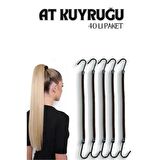 TransForMacion Kancalı At Kuyruğu Lastik Toka 40 ADET Viloria Design