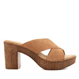 Hush Puppies Bala 624239 Hakiki Deri Kadın Terlik Sand