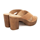 Hush Puppies Bala 624239 Hakiki Deri Kadın Terlik Sand