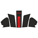 Gogo Hero Dash 125 (2022-2024) Tank Pad Set 002 Siyah/Kırmızı