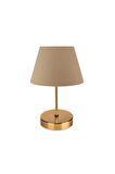 EvLight Gold Krom Abajur Cappuccino