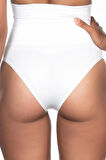Kadın Beyaz Çift Kat Iz Yapmaz Külot Korse 2039b