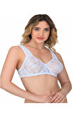 Dantelli Toparlayıcı Sütyen Beyaz 178b
