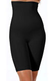 Kadın Siyah Seamless Paçalı Boxer Korse 2007