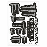 Gogo 087 A4 Monster Gri Tek Paket Çoklu Sticker