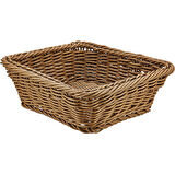 Biradlı Plastik Kare Sepet 19X19X7