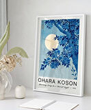 Çerçevesiz Poster Ohara Koson Mehtaplı Gecede Çiçek Açan Kiraz