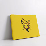 Renkli Pikachu Kanvas Tablo