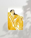 Çerçevesiz Poster Güneşin İçindeki Kadın