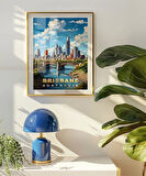 Çerçevesiz Poster Nehir ve Gökdelenlerin Şehri