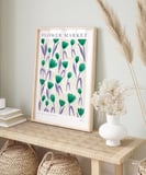 Çerçevesiz Poster Flower Market No 2