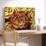 Sarı Gül Kanvas Tablo