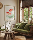 Çerçevesiz Poster Ohara Koson İki Japon Balığı