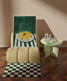 Çerçevesiz Poster Yeşil Bahçeden Bir Kesit