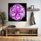 Mor Çiçeğin Büyüsü Kanvas Tablo
