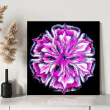 Mor Çiçeğin Büyüsü Kanvas Tablo