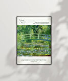 Çerçevesiz Poster Claude Monet Zambaklar ve Japon Köprüsü