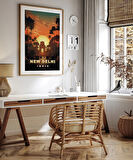 Çerçevesiz Poster New Delhi Gün Batımı